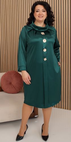 Ніжна зелена сукня з тканини Шовк Монако